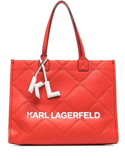 Karl Lagerfeld Handbags In Red