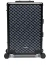 Karl Lagerfeld Monogram Luggage In Red