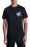 Karl Lagerfeld Hawaiian Karl Graphic T-shirt In Black