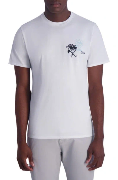 Karl Lagerfeld Hawaiian Karl Graphic T-shirt In White