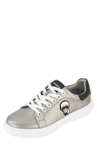 Karl Lagerfeld Head Sneaker In Silver