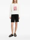 Karl Lagerfeld Heart-print Sweatshirt In White