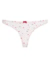 Karl Lagerfeld Heart-print Thong In White