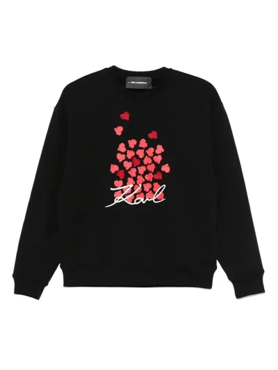 KARL LAGERFELD KARL LAGERFELD HEARTS SWEATSHIT