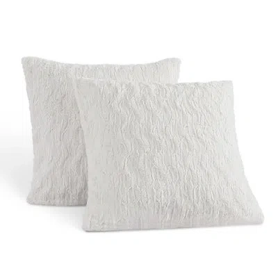 Karl Lagerfeld Heavenly Faux Fur Decorative Pillow Ivory
