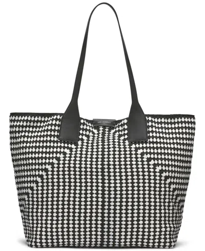 Karl Lagerfeld Henriette Large Tote Bag In Black,white