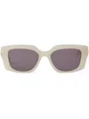 Karl Lagerfeld Heritage Rectangle-frame Sunglasses In Neutrals
