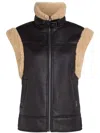 Karl Lagerfeld High-neck Gilet In Black