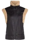 Karl Lagerfeld High-neck Gilet In Black