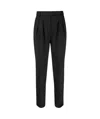 Karl Lagerfeld High-rise Cropped Trousers In Black