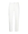 Karl Lagerfeld High Waist Denim Trousers In White