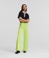 Karl Lagerfeld Woman Jeans Acid Green Size 26 Cotton In Green