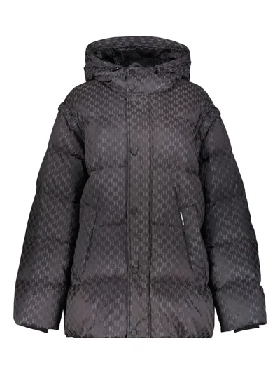 KARL LAGERFELD HOODED DOWN JACKET
