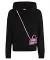 Karl Lagerfeld Hooded Sweatshirt In Black