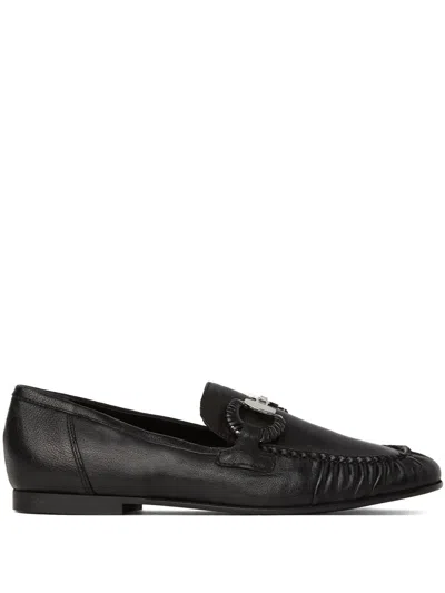 Karl Lagerfeld Horsebit-embellishment Loafers In Black