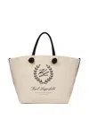Karl Lagerfeld Hotel Karl Beach Bag In Neutral