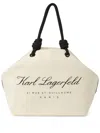 Karl Lagerfeld Hotel Karl Beach Tote Bag In Neutrals