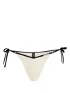 Karl Lagerfeld Hotel Karl Crochet Bikini Bottoms In White