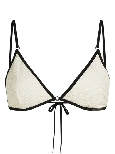 Karl Lagerfeld Hotel Karl Bikni Top In White