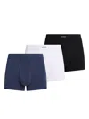 Karl Lagerfeld Hotel Karl Boxers (pack Of Three) In 蓝色