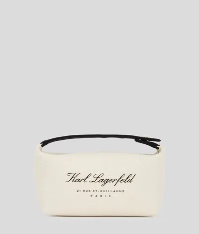 Karl Lagerfeld Hotel Karl Canvas Pouch