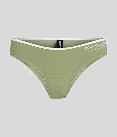 Karl Lagerfeld Hotel Karl High-rise Bikini Bottoms