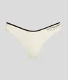 Karl Lagerfeld Hotel Karl High-rise Bikini Bottoms In Green