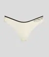 Karl Lagerfeld Hotel Karl High-rise Bikini Bottoms In White
