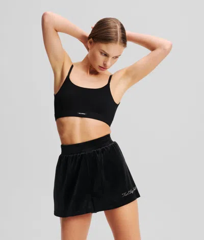 Karl Lagerfeld Hotel Karl Lounge Shorts In Black