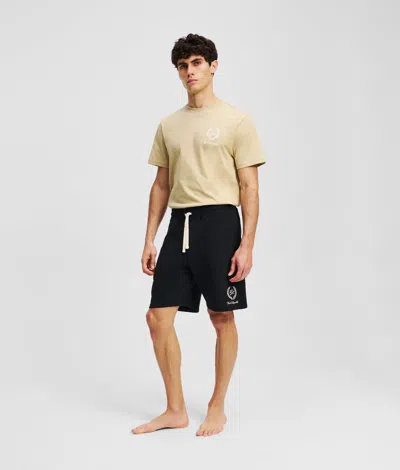 Karl Lagerfeld Hotel Karl Loungewear Sweatshorts In Black