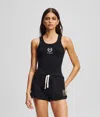 Karl Lagerfeld Hotel Karl Loungewear Tank Top In Black