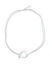 Karl Lagerfeld Hotel Karl Necklace Woman Necklace Silver Size - Brass, Glass