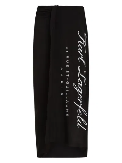 Karl Lagerfeld Hotel Karl Pareo In Black