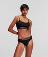Karl Lagerfeld Hotel Karl Scoop Back Bralette In Black
