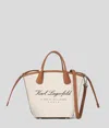 Karl Lagerfeld Hotel Karl Small Canvas Tote Bag