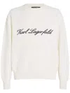 Karl Lagerfeld Hotel Karl Sweater In White
