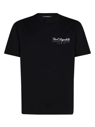 Karl Lagerfeld Hotel Karl T-shirt In 999