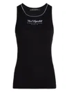 Karl Lagerfeld Hotel Karl Tank Top In Black