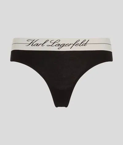 Karl Lagerfeld Hotel Karl Thong In Black