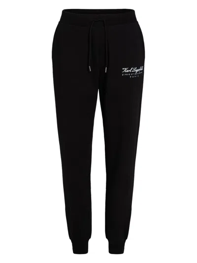 Karl Lagerfeld Hotel Karl Track Pants In Black