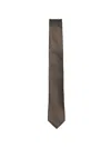 Karl Lagerfeld Houndstooth-pattern Tie In Brown