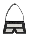 Karl Lagerfeld Icon K Shb Croc Woman Handbag Black Size - Bovine Leather In Black