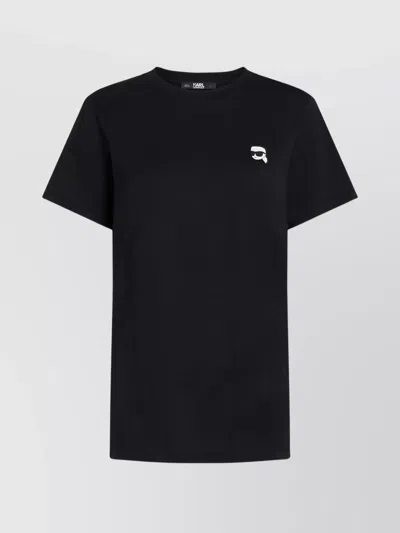 Karl Lagerfeld Iconic T-shirt Featuring Graphic Embroidery