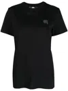 Karl Lagerfeld Ikonik 2.0 Organic-cotton T-shirt In Black