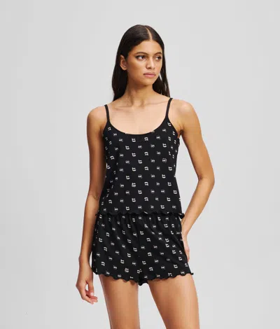 KARL LAGERFELD IKON ALL-OVER-PRINT PAJAMA SET