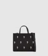 Karl Lagerfeld Ikon All-over-print Tote Bag In Black