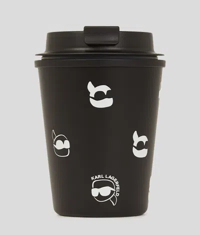 Karl Lagerfeld Ikon All-over-print Travel Mug In Multi