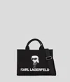 Karl Lagerfeld Ikon Aquarelle Canvas Tote Bag