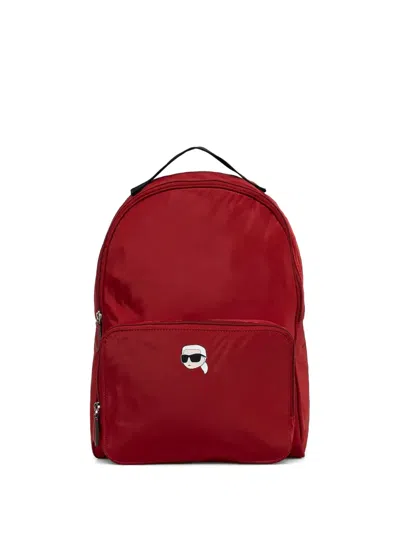 Karl Lagerfeld Ikon Backpack In Red