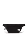 Karl Lagerfeld Ikon Belt Bag In Black